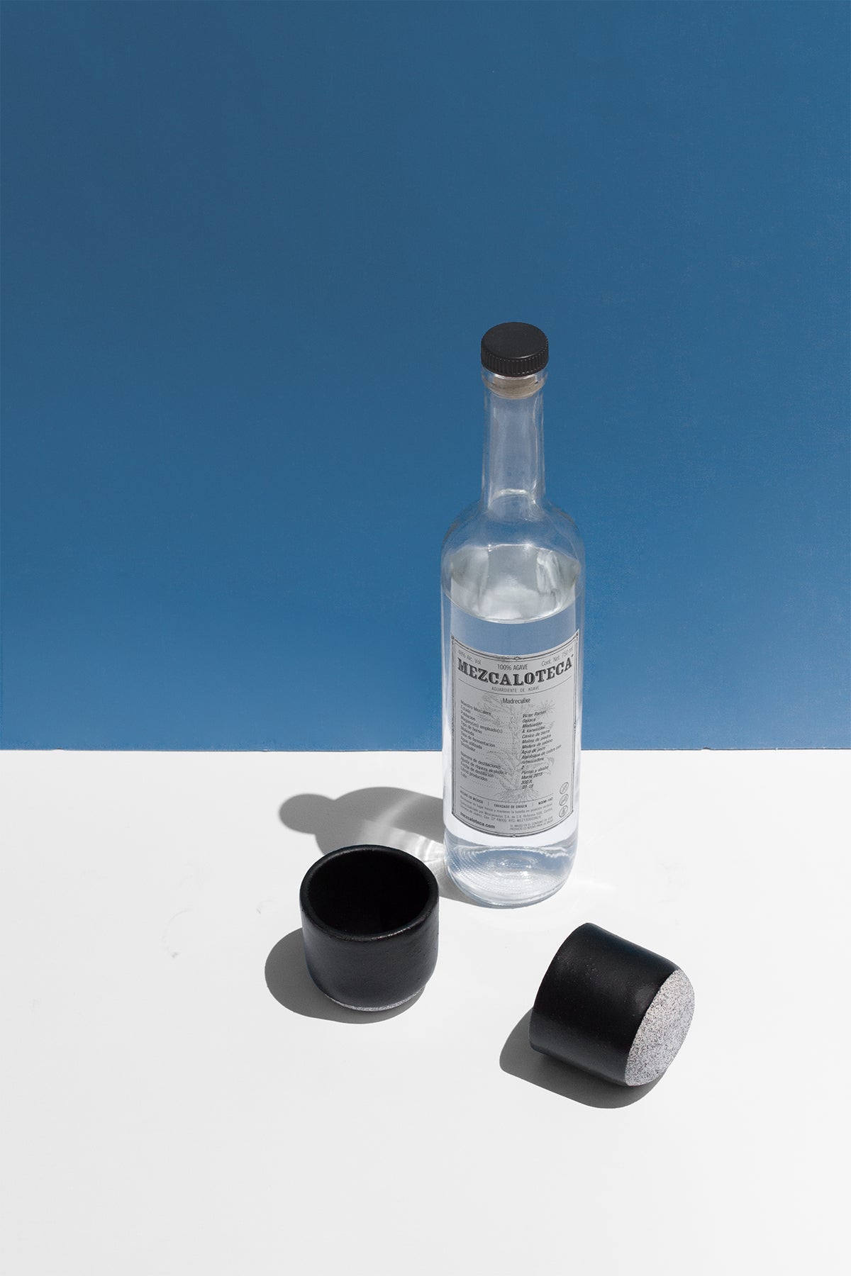 Handmade Small black cups for sipping espresso or spirits